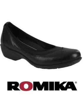 Romika Black Shoe leather loafer Size 38